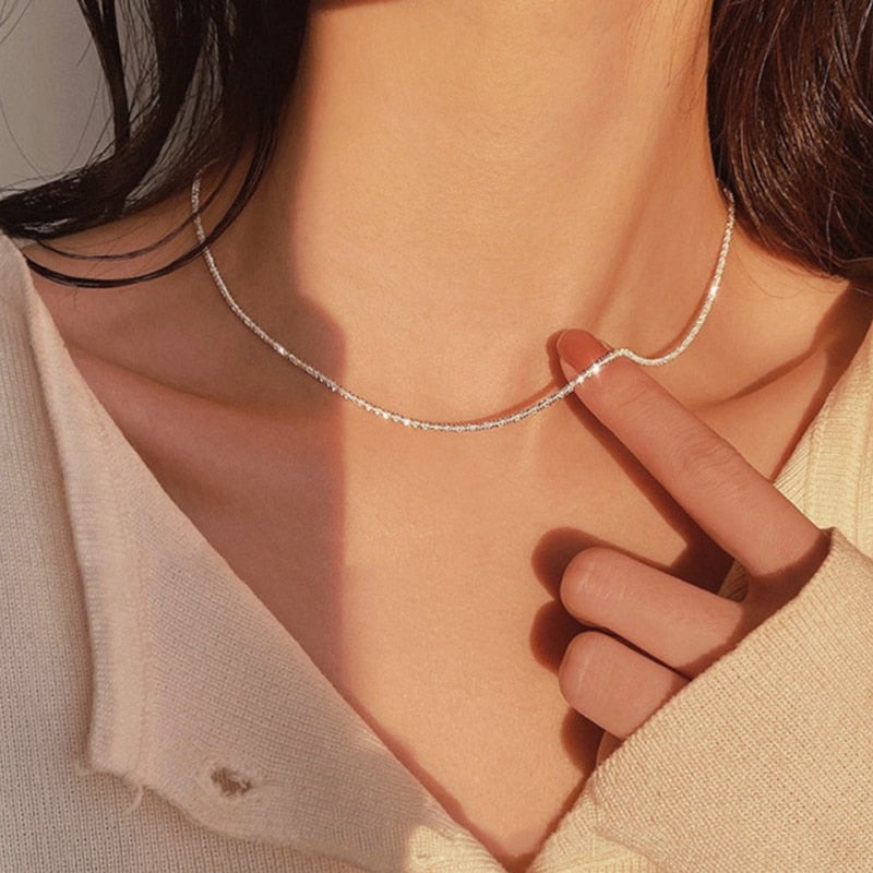 Sparkling Clavicle Necklace