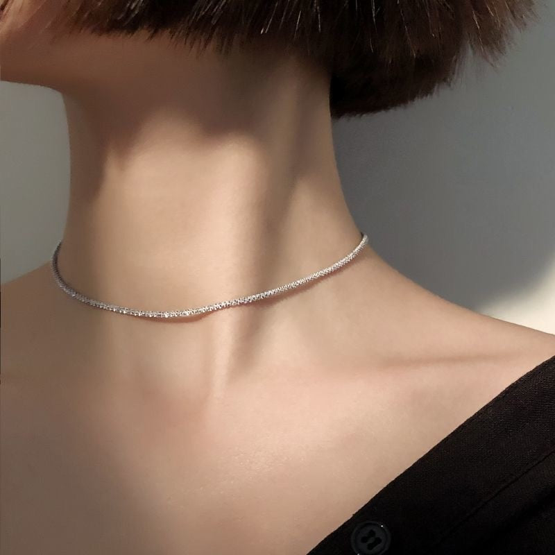 Sparkling Clavicle Necklace